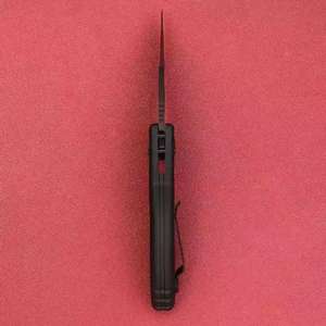 Couteau pliant EDC d'extérieur multifonctionnel pour le camping, en acier Damas avec manche en fibre de carbone et ouvre-bouteille à vis - Product Image 3