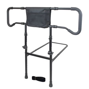Width Adjustable Foldable Bedside Assist Bar Stretchable Bed Support Frame For Senior Daily Assistance - Product Image 2