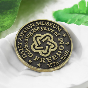 Nouvelles Pièces Commémoratives en Alliage de Zinc <span class=keywords><strong>Bronze</strong></span> Antique, Gravure en Relief 3D, Pièces Métalliques Personnalisées pour Musée, 250 Ans de Liberté - Product Image 1