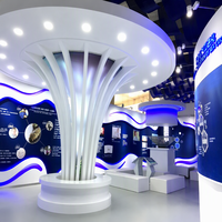 Stand d'exposition personnalisé pour salles d'exposition et événements commerciaux avec un design modulaire