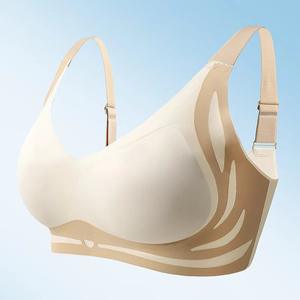 Soutien-gorge sans armatures confortable et respirant, taille M à 4XL, push-up, anti-affaissement, sans couture, pour femmes - Product Image 5