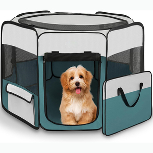 Vendiamo solo Real Premium la penna da gioco per cani da viaggio all'aperto della migliore qualità per cuccioli box pop-up box pieghevole per cani - Product Image 2