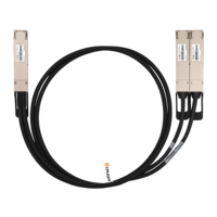 Cable de Conexión Directa Pasivo de Cobre InfiniBand NDR de 800G OSFP con Conector Superior Aletado a 2x 400G OSFP con Conector Superior Plano