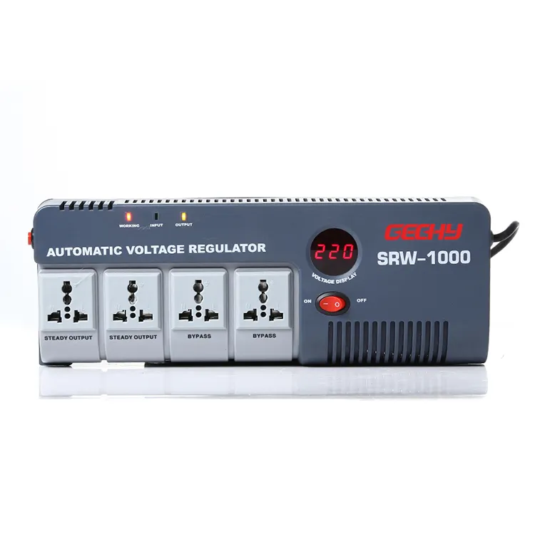 Home Portable Socket Type SRW 1000va Relay Control Type Home Portable ac Automatic Voltage Stabilizer/AVR