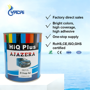 Peinture automobile, marine et pour meubles en polyuréthane 2K rouge orangé, application par pulvérisation, <span class=keywords><strong>prix</strong></span> usine, vente en gros, revêtement de rénovation automobile en vrac - Product Image 5