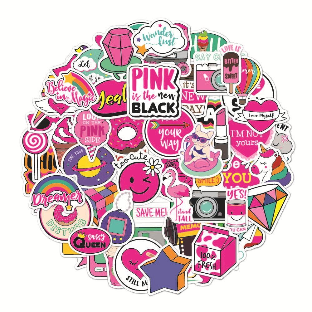 Pink sticker