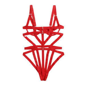 Lingerie BDSM da donna, body sexy in raso, stile giapponese, con ricami in pizzo sottile, ecologico, senza cuciture, traspirante. - Product Image 3