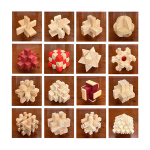 Wooden Kongming Lock <b>Puzzle</b> Set Educational Toy For Children 8-13 Years Unisex Gift With Multiple Designs - Product Image 3