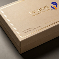 Boîtes en carton ondulé personnalisées avec logo doré, surface mate, papier de qualité supérieure, durables, pour robes