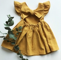 Robes d'été décontractées pour adolescentes, en coton, sans manches, couleur unie, style princesse, collection 2025