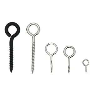 Small Hooks Ring Self Tapping Screws for Cork Top Bottles & Charm Bead & DIY Jewelry Making