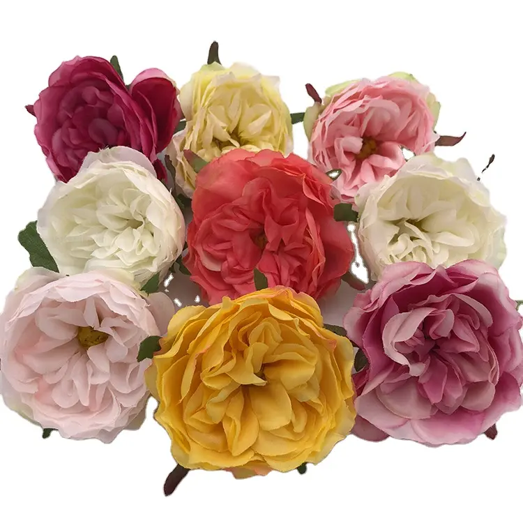 IFG wholesale Camellia flower heads for camellia silk head flower pots centerpieces