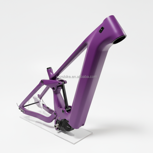 Cadre de vélo de montagne électrique SZZSBIKE CEF52 entièrement en fibre de carbone avec frein à disque et moteur central Shimano <span class=keywords><strong>EP8</strong></span>, 2670g, finition brillante - Product Image 2