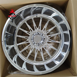 Rines Personalizados Cromados de 20" 22" 24" 26" 28" 30" para Camionetas, con Tapas Giratorias, para Chevy, Dodge, Ford, GMC - Product Image 3