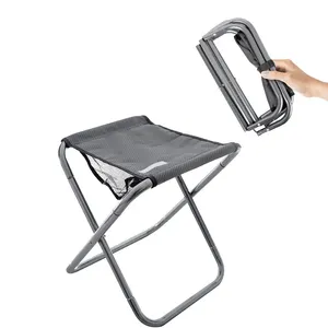 Mini tabouret de pique-nique en aluminium Portable, chaise pliante de Camping avec sac de transport