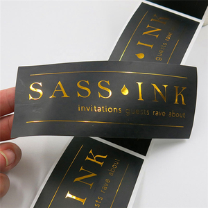 Rollo <span class=keywords><strong>de</strong></span> impresión <span class=keywords><strong>de</strong></span> etiquetas adhesivas biodegradables para cosméticos, Rollo personalizado <span class=keywords><strong>de</strong></span> impresión <span class=keywords><strong>de</strong></span> logotipo, botella <span class=keywords><strong>de</strong></span> embalaje <span class=keywords><strong>de</strong></span> lujo, en relieve, dorado - Product Image 1