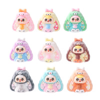 Peluche de lapin à oreilles tombantes en velours floqué haut de gamme, 31-50 cm, non rembourrée, accessoires tendance, boîte mystère, mini pour bureau
