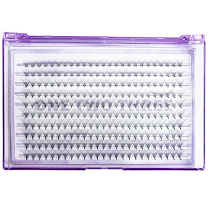 Extensions de cils en gros, cils faciles à éventailer, C CC D DD L LC <span class=keywords><strong>LD</strong></span> M synthétiques, meilleure qualité, cils épanouis - Product Image 1