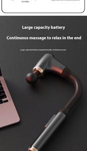 Pistola de masaje de percusión de 4 cabezales, masajeador corporal de tejido profundo de mano para relajación vibratoria de alta Rpm - Product Image 4