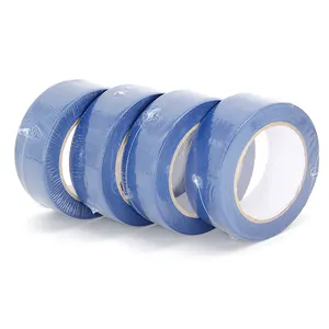 Pelukis biru selotip Masking Tape massal, selotip biru untuk lukisan dinding otomotif