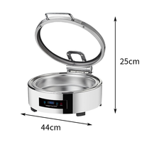 Chauffe-soupe pour restaurant Chauffe-plats électrique Chauffe-plats pour buffet Chauffe-plats rond pour buffet