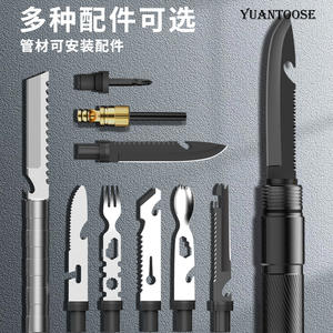 Pelle pliante multifonction Yuantoose en alliage d'aluminium, outil de camping portable avec poignée en D pour l'extérieur - Product Image 2