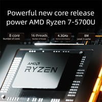 15,6 inch zakelijke laptop AMD Ryzen 7 draagbare notebookcomputer nieuwe Intel grafische kaart