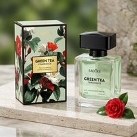 OEM ODM Personnalisé SADOER Eau de Toilette au Thé Vert 50ml Parfum Longue Durée 24H Arôme Naturel Élégant pour Femme Marque Privée