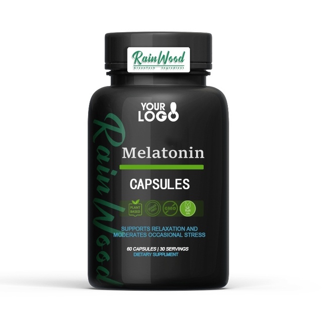 Rainwood Supply Melatonin Capsules OEM Melatonin 10mg 5mg Capsule