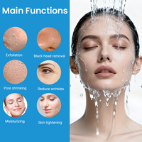 Nouvel appareil professionnel 10 en 1 d'hydrodermabrasion, jet d'oxygène, peeling hydra, machine de beauté faciale avec dôme à oxygène