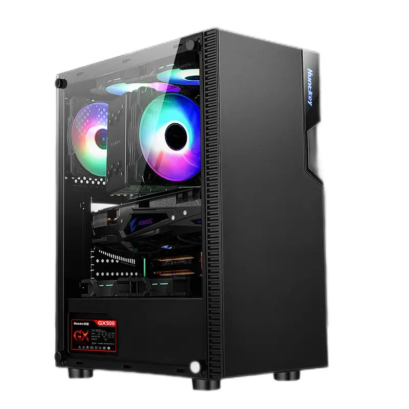 Ordinateur de bureau de jeu Core I3 i5 i7 i9 8G 16G RAM 256GB 512GB SSD Alimentation PC Gaming Ordinateur de bureau avec voiture graphique