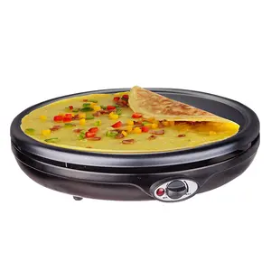 Home Garden Party Đồ Nấu Nướng Bánh Kếp Đen Vỉ Nướng Bánh Không Dính Máy Làm Bánh Pizza Thép Không Gỉ Đơn Crepe