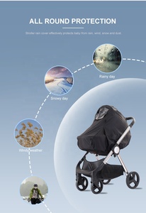 Passeggino per carrozzina Baby trend double <span class=keywords><strong>city</strong></span> con scudo meteorologico singolo con coprigambe e parapioggia - Product Image 4