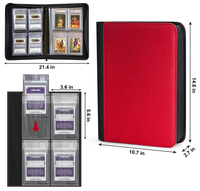 Reliure pour cartes classées en gros personnalisée, reliure à 4 pochettes, adaptée aux cartes classées