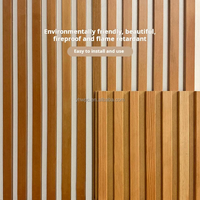 Panel Acústico de Listones de Madera Moderno Resistente al Agua, 90% de Reducción de Ruido, Diseño Ecológico para Sala de Estar, Dormitorio, Restaurante