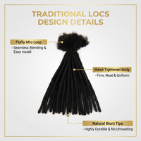 Extensions de Locs Brésiliennes Faits Main 0,4 cm 0,8 cm, Extensions de Dreadlocks Permanentes en Cheveux Humains, Microlocs Remy Vierges pour Salons, Torsades