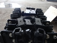 Suspension mécanique allemande robuste à 2 essieux pour semi-remorque de 16 tonnes en acier avec haute visibilité pour IRAP