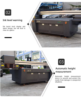 Printer Flatbed Uv otomatis kualitas tinggi 1800x1000mm untuk pencetakan pada papan Pvc, kaca, dan lainnya dengan teknologi Inkjet canggih