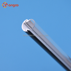 Co-đùn trong suốt và trắng T5 huỳnh quang chiếu sáng lịch thi đấu khuếch tán bìa nhựa PC Vòng kênh cho LED Strip ánh sáng - Product Image 1