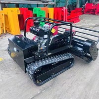 Mesin Pemotong Rumput Mini Robot Crawler Remote Control Laris Manis