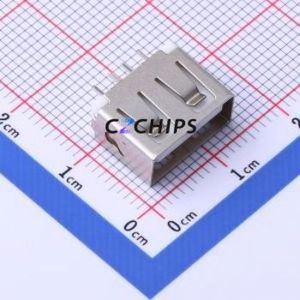 910-451A101BY10200 USB Connector Through hole Component (THT) Connector Type-A USB 2.0 Female Through Hole - Product Image 1