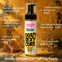 Mousse Coiffante au Miel Anti-Frisottis Hydratante Fixante pour Cheveux Afro Bouclés – Marque Privée OEM ODM