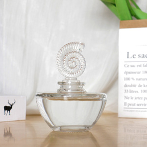 Bouteille diffuseur de parfum vide transparente de 130 ml en forme unique avec bouchon élégant en cristal en forme de poisson <span class=keywords><strong>et</strong></span> de coquillage – Vente en gros - Product Image 3
