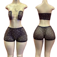 Tenues de barmaid et de danse exotique en strass personnalisées ELITES Wholesale