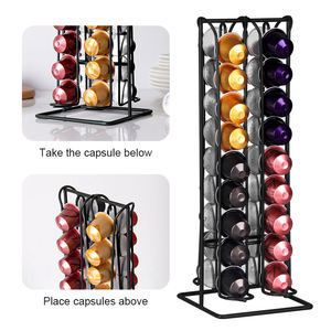 Support créatif pour capsules <span class=keywords><strong>Nespresso</strong></span> miniatures, en métal avec revêtement en poudre, décoration de bureau, rangement pour la maison et le bureau - Product Image 2