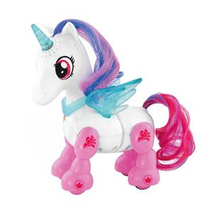 W5599-8 <span class=keywords><strong>Licorne</strong></span> poney scintillante avec cornes et ailes lumineuses, sons et mouvements interactifs, votre nouveau compagnon ! Jouets cadeaux pour enfants - Product Image 2