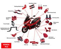 Aksesoris Motor CNC Solusi Satu Atap PCX160/125/150 ADV150: Tuas Rem, Pengait Lipat, dan Balance Bar