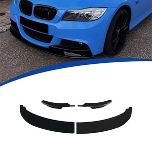 ลิ้นกันชนหน้าสำหรับ BMW ซีรีส์ 3 E90 Sport Edition ปี 2009-2011 แบบ 4 ชิ้น สีดำเงา ลายคาร์บอน - Product Image 1