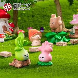 Adorno de Bosque de Cuentos de Hadas en Miniatura, Manualidad de Resina, Muñeco de Hongo y Elfo de Dibujos Animados, Decoración de Escritorio - Product Image 3