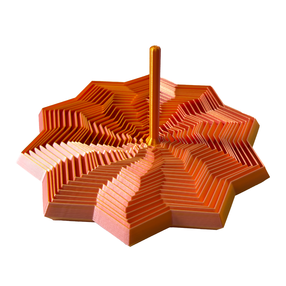 Pink-Gold Silk